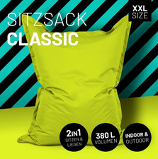 Sitzsack XXL innen & außen Limette, neuwertig