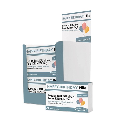 Scherztablette happy birthday - scherztablette,