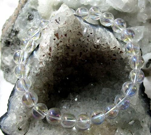 Aqua aura bergkristall - aura,