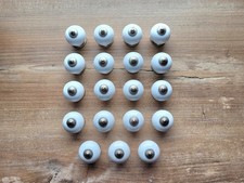 19x Schrankknauf Keramik Knauf Schrank Griff Möbelknopf weiß