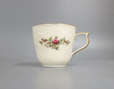 Kaffeetasse Tasse Rosenthal Sanssouci Moosrose Goldrand elfenbein Pastorale