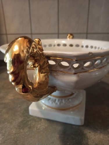 Edle porzellan schale pokal - edle,