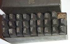 Alte Schlagbuchstaben 5mm Schriftgröße Schlagzahlen Schlagstempel Prägestempel