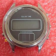 Armbanduhr Otron Solar Time Chronograph 37,3mm Edelstahl Teile Vintage