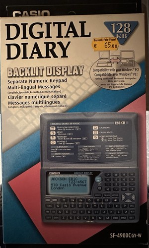 Casio 4900c digital - casio, diary