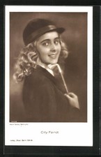 Schauspielerin Cilly Feindt im Reiteroutfit, Ansichtskarte 