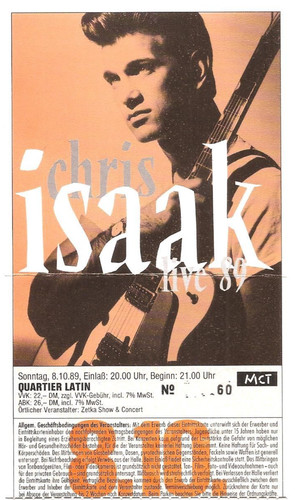 Chris isaak concert 1989 - ,