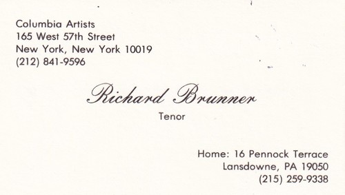 Visitenkarte richard brunner - richard,