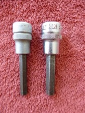 2x HAZET 8801 Innensechskant Nuss 3/8“ , SW 6 und 8 mm Steckschlüsseleinsatz