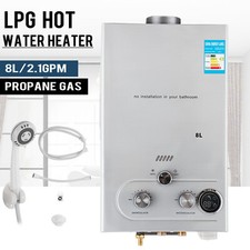 8L LPG Propan Durchlauferhitzer Warmwasserbereiter Wasserspeicher Boiler 16kw