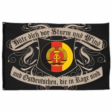 DDR Fahne Hüte dich vor Sturm