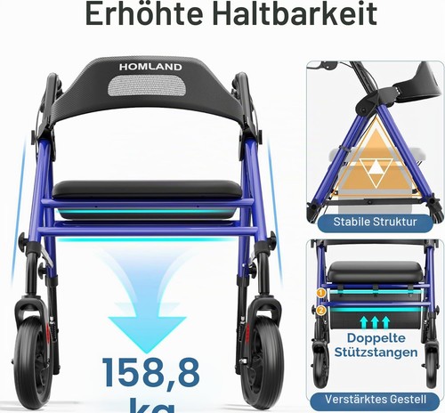 Homland rollator faltbar - rollator,