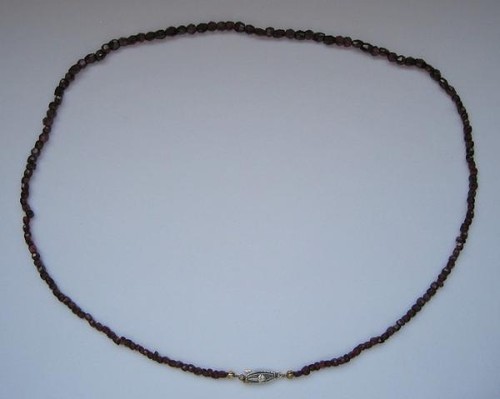 Collier mit granat garnet - collier,