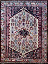 Perserteppich aus Khorasan,Orientteppich, Semi-Antik,reine Wolle (170 × 122 cm)