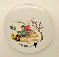 ?️ Vintage: JAHRESZEITENTELLER Nr. 4 "Winter", Wandteller Porzellan - MK 1983