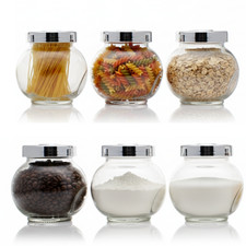 6X GLAS VORRATSGLÄSER -