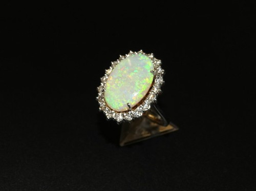 Gold 585 ring - wg,