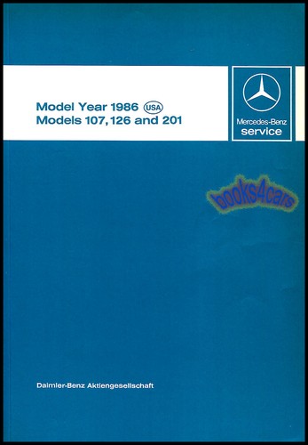 Mercedes 1986 service - mercedes,