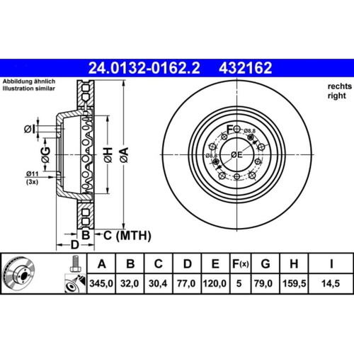 Bremsscheibe ate - bremsscheibe,