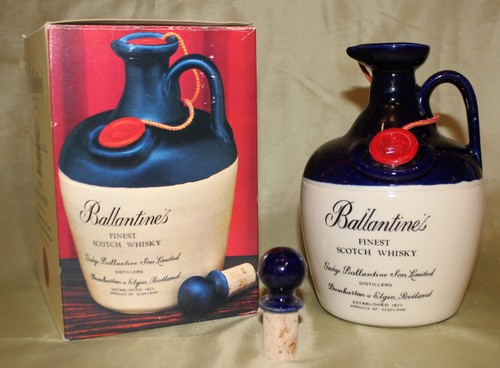 Ballantine ceramic decanter - ceramic,