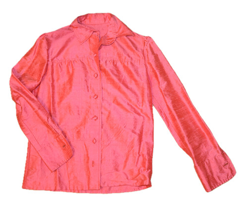 Seidenbluse rot 38 - gr.,