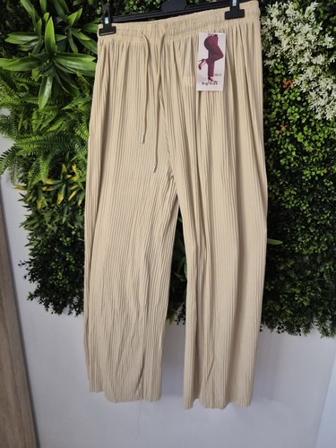 Damen plissee palazzo hose - plissee,