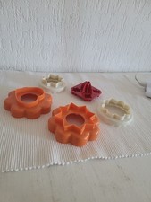 Tupperware SET D04 Plätzchen-Quintett Ausstecher Form und Mini Ausstecher 