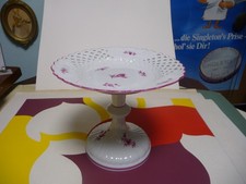 Meissen Tafelaufsatz Fußschale reiche Indische Malerei purpur 2. Wahl 20cm hoch