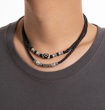 axy Leder Halskette für