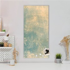 banjado Design Magnetwand aus Metall Motiv Pinnwand Magnettafel Patina Grün