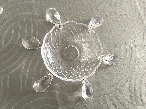 Kristall glas tropfschale - glas,