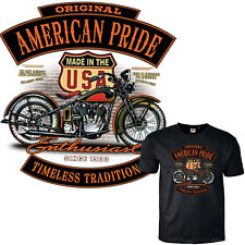 Motorrad T-Shirt Oldtimer Biker Vintage classic american Harley-Motiv USA  *4260