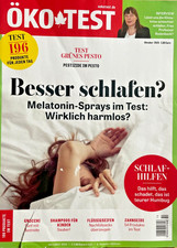 Ökotest Zeitschrift Oktober 2025, Besser schlafen?
