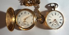 2 x Ancre Taschenuhren Gold