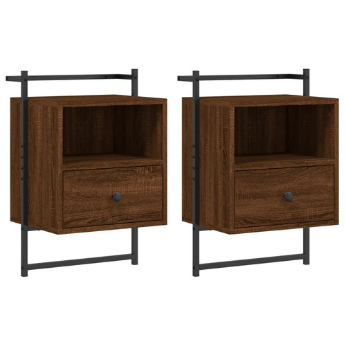 Wand nachttische stk braun - wand-nachttische, 2