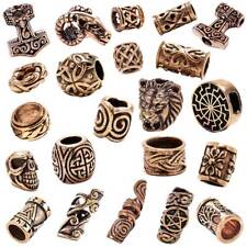 Wikinger Dreadlock Perle Bartperle Kettenperle Bartring Bronze Damen Herren TOP