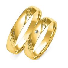 Eheringe Trauringe 333 er Gelb  Gold Massiv 4mm breit 