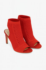 BullBoxer Stilettos Pumps Sandalen Gr. 37 rot neuwertig