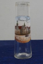 Antike Glas Vase Andenken an