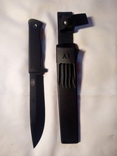 Fällkniven  A1  - black  - Zytel Scheide - unbenutzt - Survival - Bushcraft