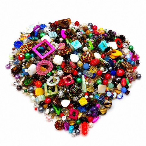 2kg premium bastelperlen mix - bastelperlen,