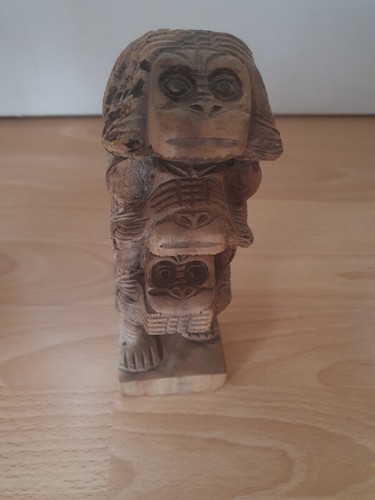 Drei affen holzfigur - holzfigur, –