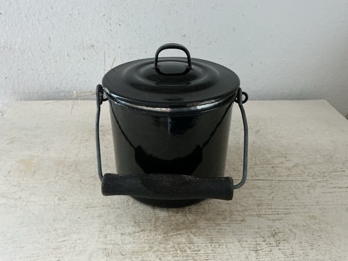 Alter kleiner emaille eimer - alter,