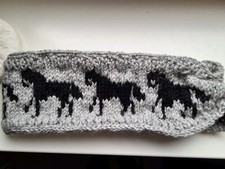 Loop,Schal,Strick Unisex,Pferde,Reiten,Handmade,Alpacawolle