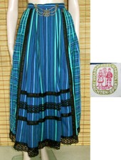 BUNTER TRACHTENROCK - SPITZE - LANG - COTTON - VINTAGE - HAMMERSCHMID - GR.38-40