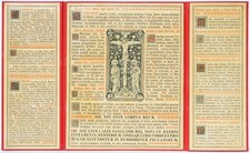 Alte Kanontafel Karton zum