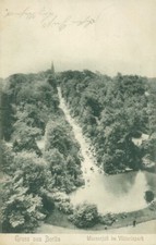 Ansichtskarte Berlin Wasserfall im Viktoriapark 1906 (Nr.9147)
