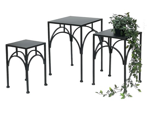 Blumenhocker metall schwarz - blumenhocker,