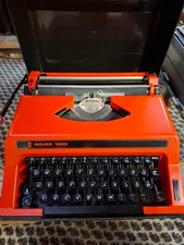 Vintage Schreibmaschine Rover 1000 | Knall-Orange