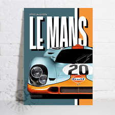 Steve McQueen Le Mans Poster -